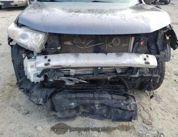 5TDBK3EHXCS098703 - 2012 TOYOTA HIGHLANDER BASE Сұр фото 9