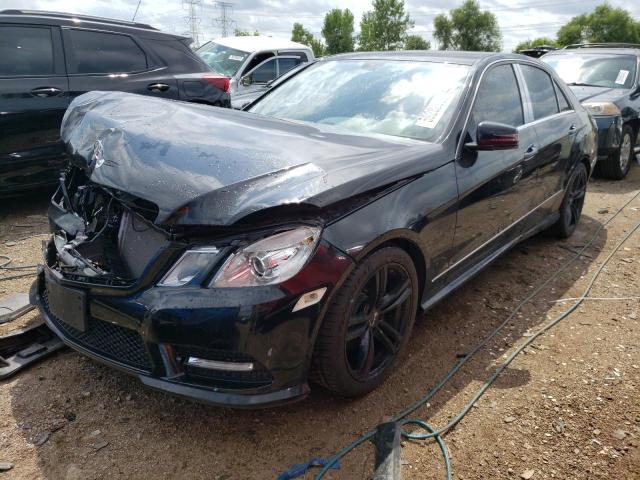 WDDHF8JB1DA687821 - 2013 MERCEDES-BENZ E 350 4MATIC BLACK photo 1