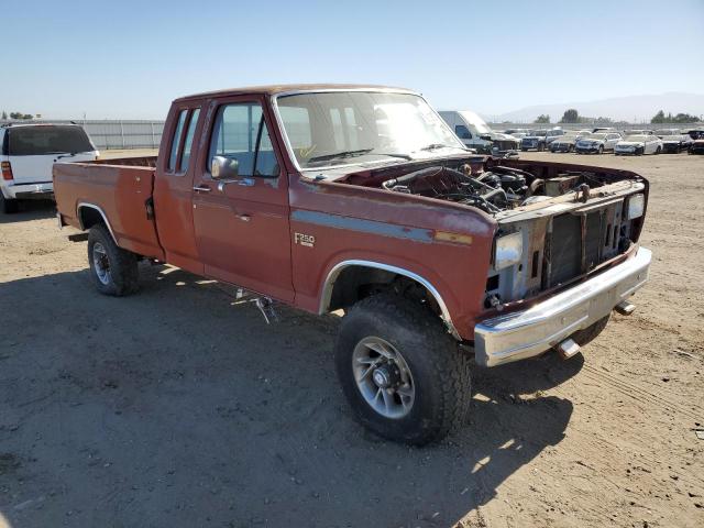 1FTHX26L7GKB83939 - 1986 FORD F250 BROWN photo 4