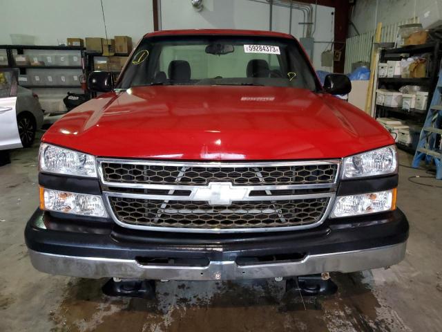 1GCEC14X27Z126778 - 2007 CHEVROLET SILVERADO C1500 CLASSIC RED photo 5