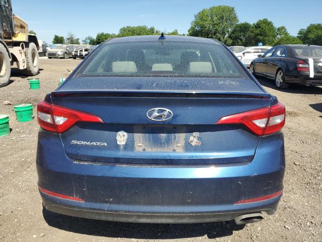 5NPE24AF9HH558602 - 2017 HYUNDAI SONATA SE BLUE photo 6