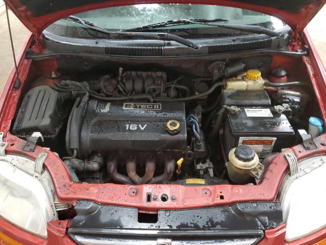 KL1TD66638B055615 - 2008 CHEVROLET AVEO BASE RED photo 11