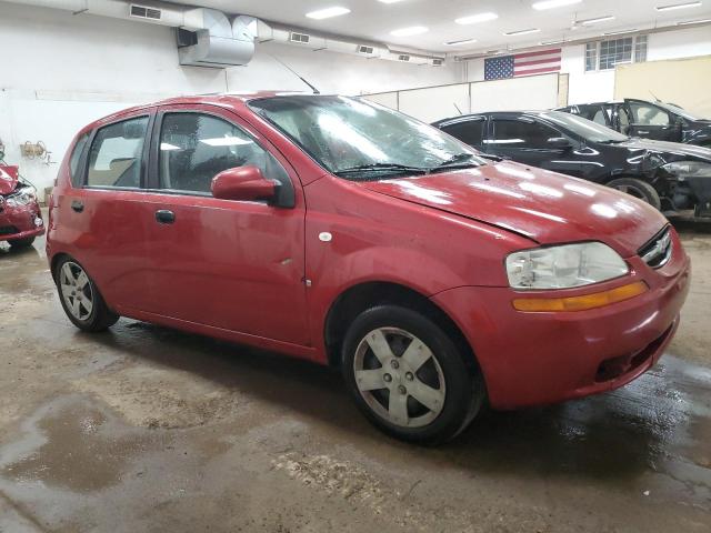 KL1TD66638B055615 - 2008 CHEVROLET AVEO BASE RED photo 4