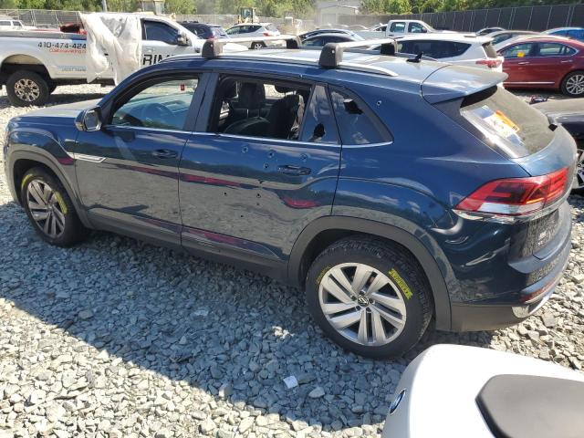 1V26C2CA7LC204653 - 2020 VOLKSWAGEN ATLAS CROS SE Синий фото 2