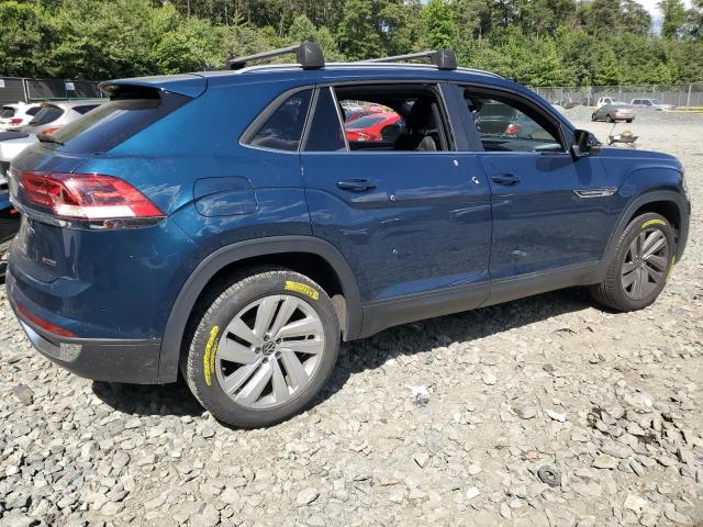 1V26C2CA7LC204653 - 2020 VOLKSWAGEN ATLAS CROS SE Синий фото 3