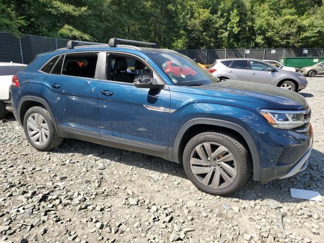 1V26C2CA7LC204653 - 2020 VOLKSWAGEN ATLAS CROS SE Синий фото 4