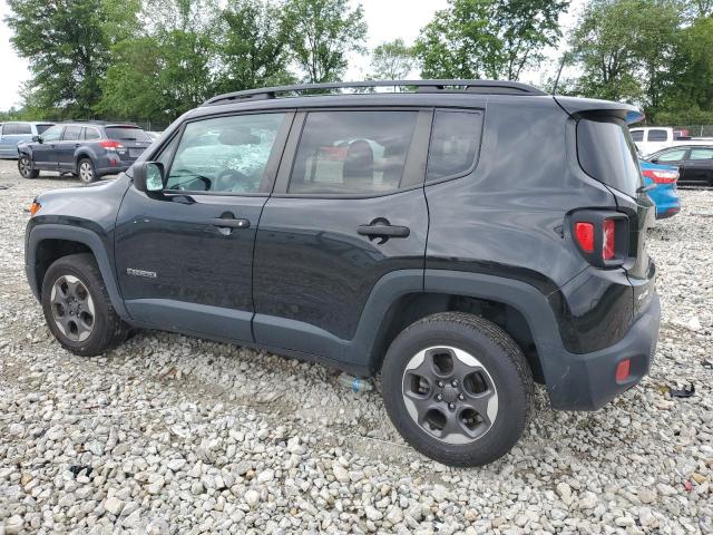 ZACCJBAB3JPH29417 - 2018 JEEP RENEGADE SPORT BLACK photo 2