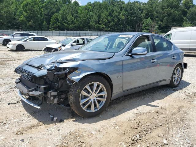 JN1AV7AP3EM691568 - 2014 INFINITI Q50 HYBRID PREMIUM BLUE photo 1