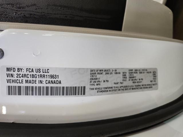 2C4RC1BG1RR119631 - 2024 CHRYSLER PACIFICA TOURING L 白色 照片 13