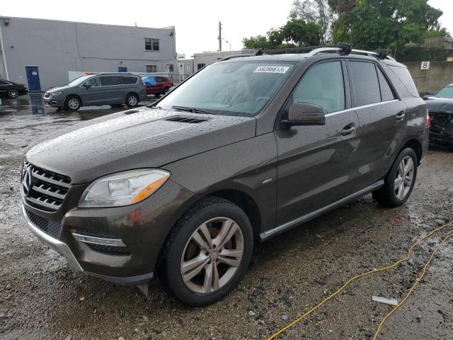 4JGDA5HB1CA033567 - 2012 MERCEDES-BENZ ML 350 4MATIC BROWN photo 1