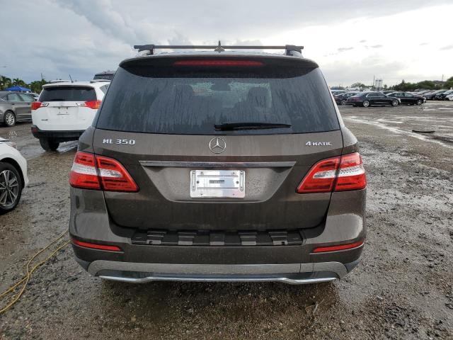 4JGDA5HB1CA033567 - 2012 MERCEDES-BENZ ML 350 4MATIC BROWN photo 6