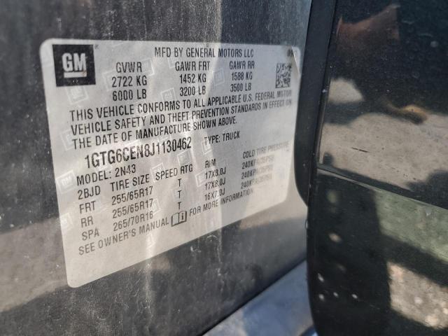 1GTG6CEN8J1130462 - 2018 GMC CANYON SLE GRAY photo 12