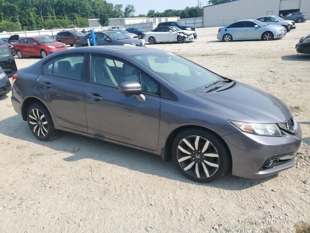 19XFB2F95FE212818 - 2015 HONDA CIVIC EXL GRAY photo 4
