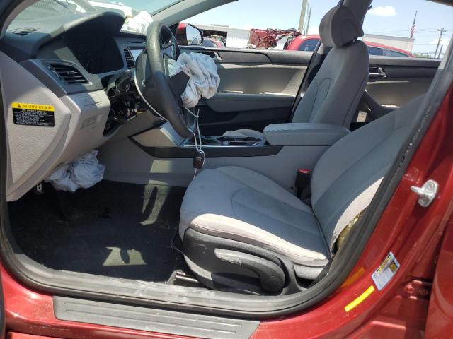 5NPE24AF7GH265411 - 2016 HYUNDAI SONATA SE RED photo 7