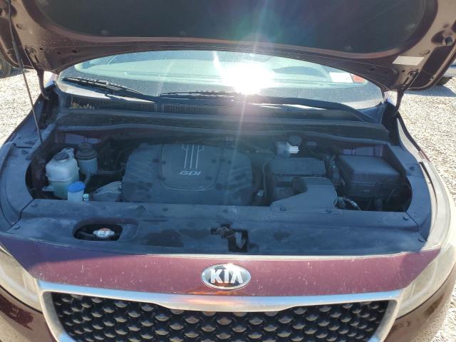 KNDMB5C19G6172001 - 2016 KIA SEDONA LX MAROON photo 12