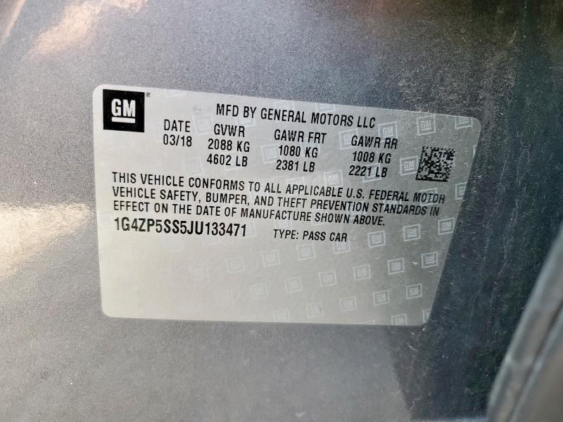 1G4ZP5SS5JU133471 - 2018 BUICK LACROSSE ESSENCE Boz foto 13