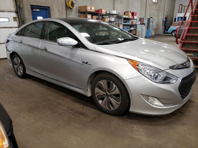 KMHEC4A42DA080905 - 2013 HYUNDAI SONATA HYBRID SILVER photo 4