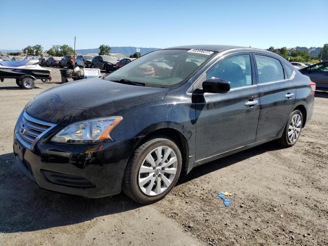 3N1AB7AP0EY209368 - 2014 NISSAN SENTRA S BLACK photo 1