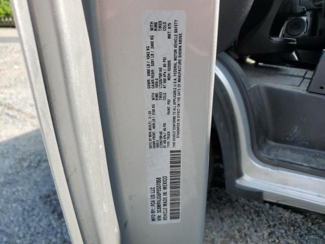 3C6MRVJG6PE537058 - 2023 RAM PROMASTER CARGO VAN 3500 HIGH ვერცხლისფერი ფოტო 13