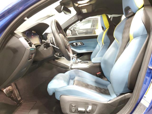 WBS33AY03NFL86621 - 2022 BMW M3 COMPETITION BLUE photo 7