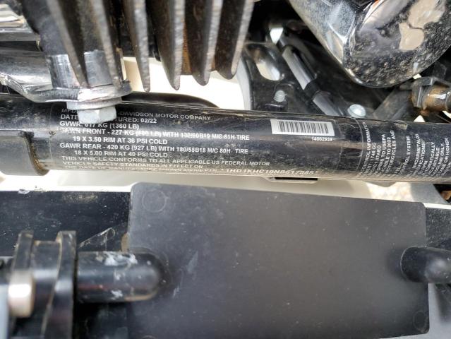 1HD1KHC19NB617585 - 2022 HARLEY-DAVIDSON FLTRX 奶油色 照片 10