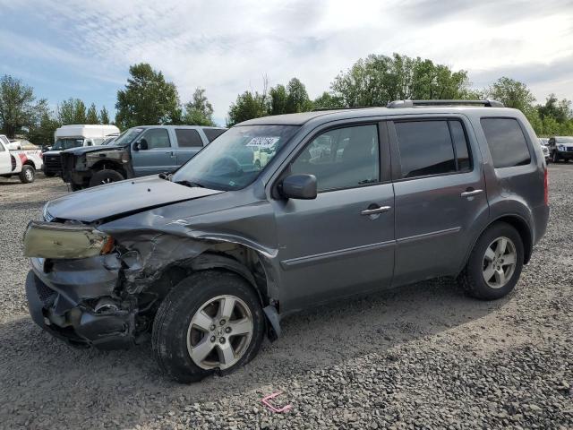 5FNYF4H46AB015282 - 2010 HONDA PILOT EX GRAY photo 1