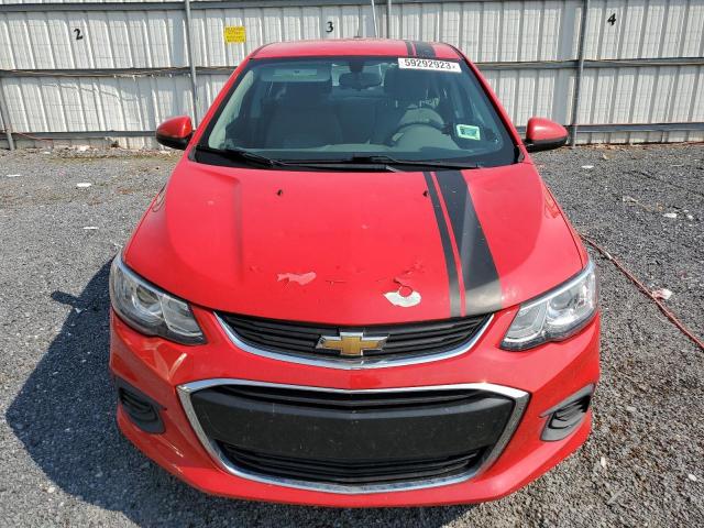 1G1JB5SG4H4134299 - 2017 CHEVROLET SONIC LS RED photo 5
