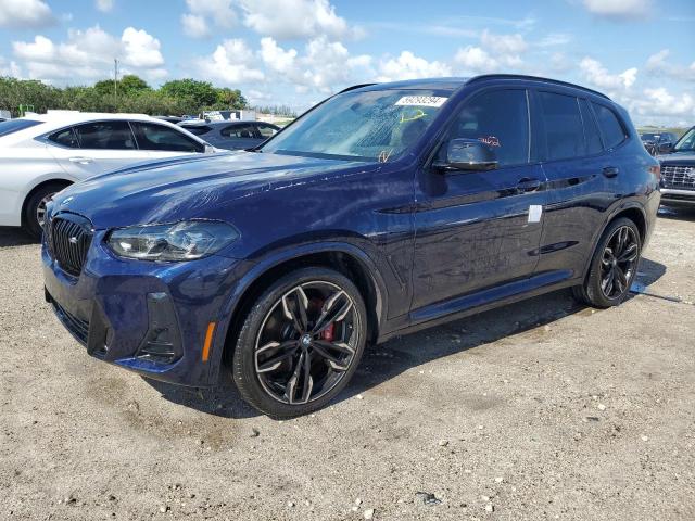 5UX83DP01R9U95517 - 2024 BMW X3 M40I BLUE photo 1
