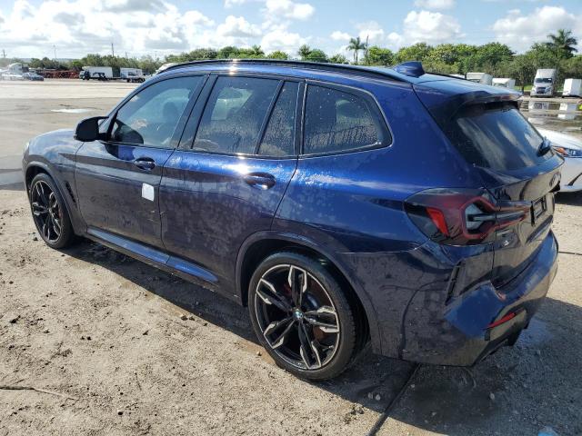 5UX83DP01R9U95517 - 2024 BMW X3 M40I BLUE photo 2