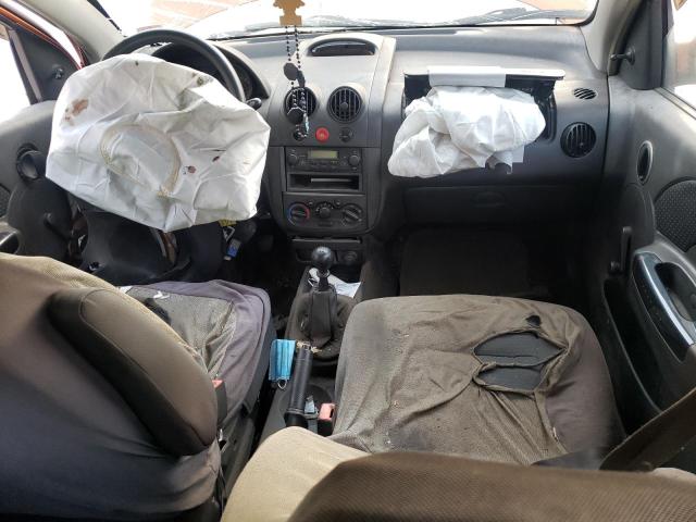 KL1TD66638B088467 - 2008 CHEVROLET AVEO BASE ORANGE photo 8