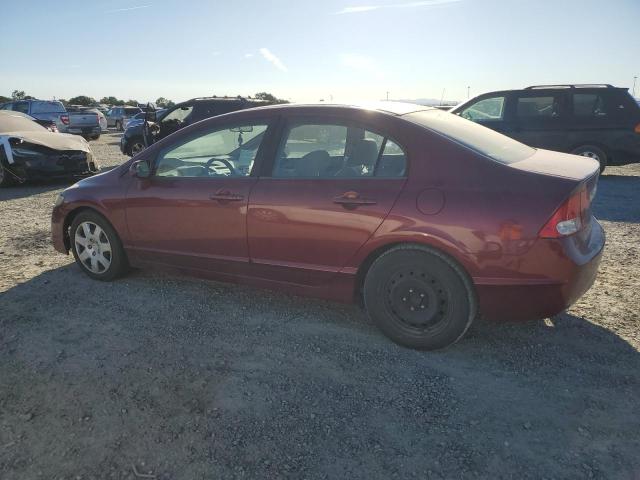 19XFA1F50AE067951 - 2010 HONDA CIVIC LX BURGUNDY photo 2