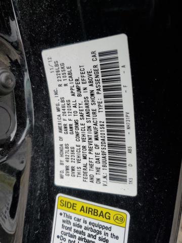19UUA9F52DA001562 - 2013 ACURA TL TECH BLACK photo 12