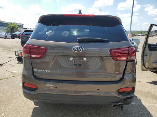 5XYPG4A31KG433155 - 2019 KIA SORENTO L BROWN photo 6