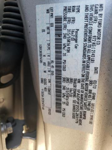 1FADP3F20DL283176 - 2013 FORD FOCUS SE SILVER photo 12