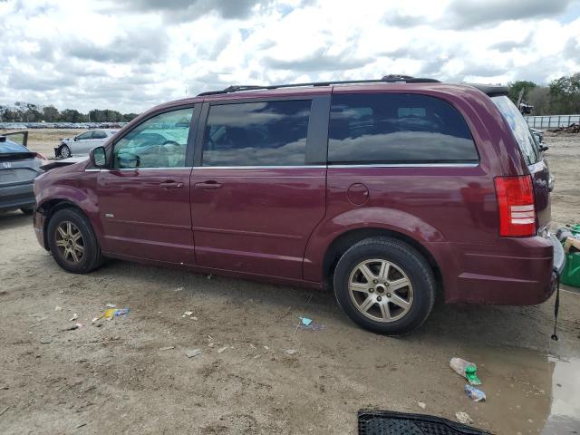 2A8HR54P68R835043 - 2008 CHRYSLER TOWN & COU TOURING BURGUNDY photo 2