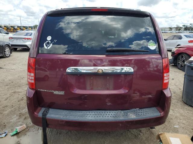 2A8HR54P68R835043 - 2008 CHRYSLER TOWN & COU TOURING BURGUNDY photo 6