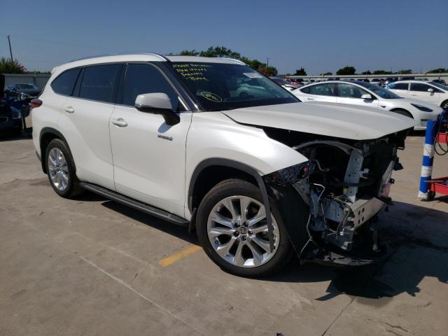 5TDYARAH6MS006428 - 2021 TOYOTA HIGHLANDER HYBRID LIMITED WHITE photo 4