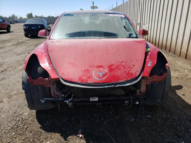 5YJ3E1EA6JF052998 - 2018 TESLA MODEL 3 RED photo 5