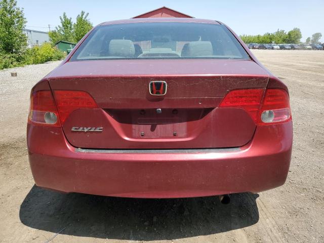 2HGFA16526H025469 - 2006 HONDA CIVIC LX Tünd qırmızı foto 6