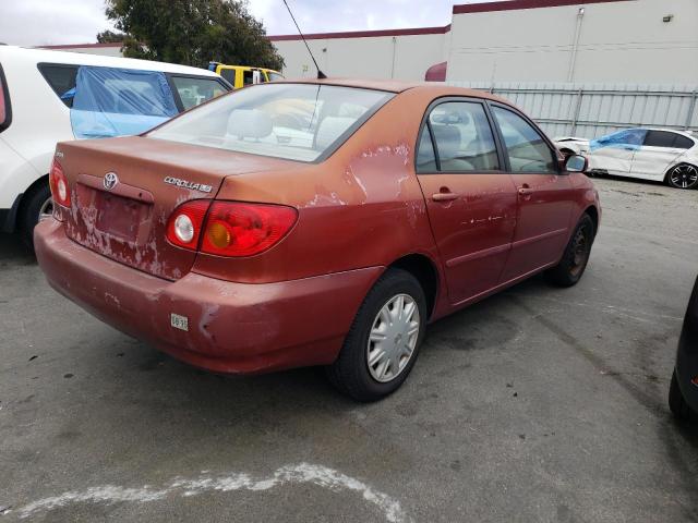 JTDBR32E542019839 - 2004 TOYOTA COROLLA CE RED photo 3