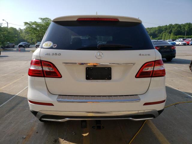 4JGDA5HB2FA617691 - 2015 MERCEDES-BENZ ML 350 4MATIC WHITE photo 6