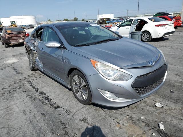 KMHEC4A44FA120243 - 2015 HYUNDAI SONATA HYBRID SILVER photo 1