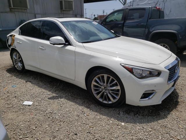 JN1EV7BP6MM702741 - 2021 INFINITI Q50 LUXE WHITE photo 4