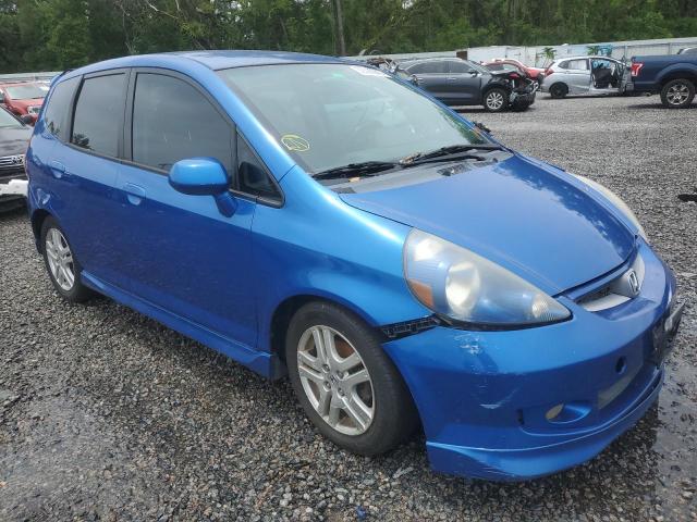 JHMGD38647S028359 - 2007 HONDA FIT S 蓝色 照片 4