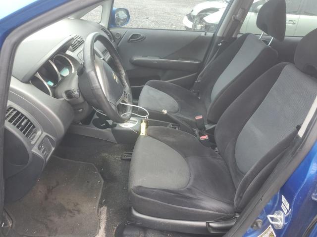 JHMGD38647S028359 - 2007 HONDA FIT S BLUE photo 7