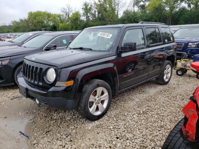 1C4NJRFB6ED734819 - 2014 JEEP PATRIOT LATITUDE BLACK photo 1