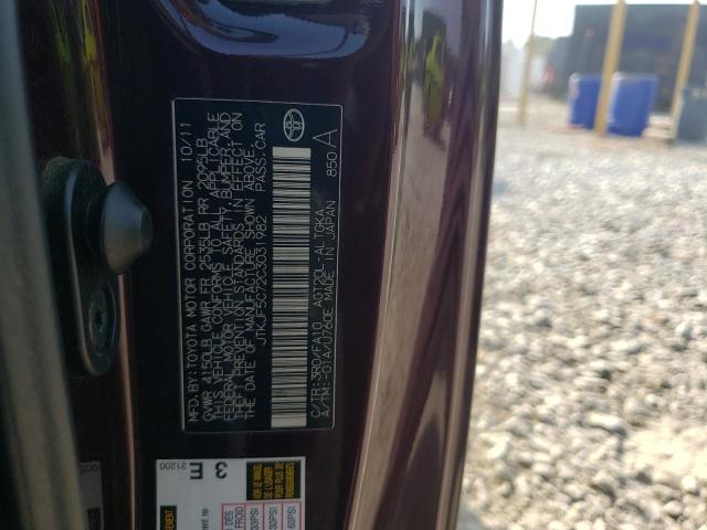 JTKJF5C72C3031982 - 2012 TOYOTA SCION TC იასამნისფერი ფოტო 12