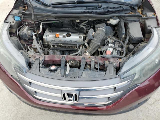 5J6RM4H76DL042577 - 2013 HONDA CR-V EXL BURGUNDY photo 12