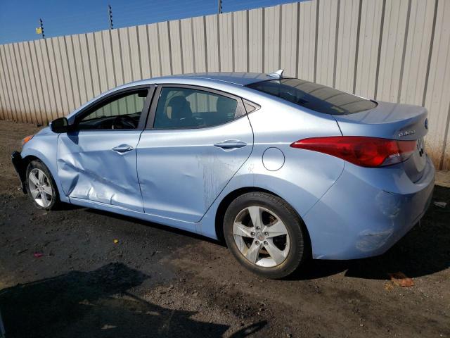 KMHDH4AE3BU159680 - 2011 HYUNDAI ELANTRA GLS BLUE photo 2