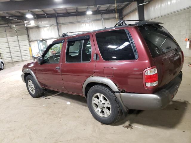 JN8DR09YX1W601953 - 2001 NISSAN PATHFINDER LE 勃艮第红 照片 2